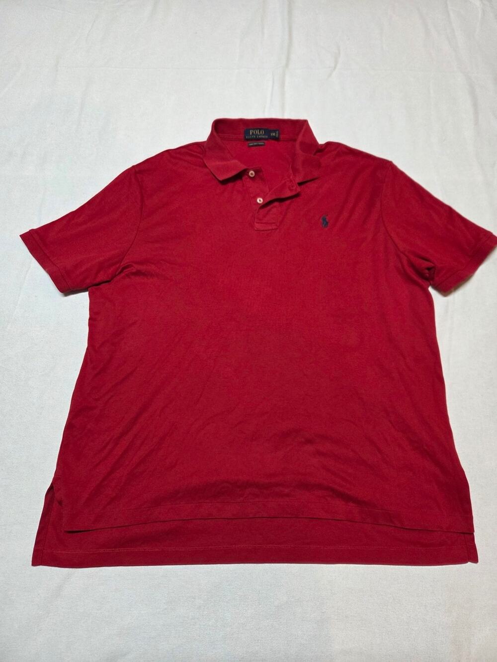 Ralph Lauren Red Men's Polo Shirt with Embroidered Pony Size XXL